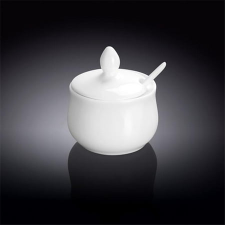 

Wilmax 996083 130 ml Mustard Pot with Spoon White - Pack of 72