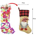 thumbnail image 2 of Txlixc Decorando medias de Navidad, muñecas enanas a cuadros colgando medias de Navidad decorando chimeneas, árboles de Navidad Txlixc moda, 2 of 10