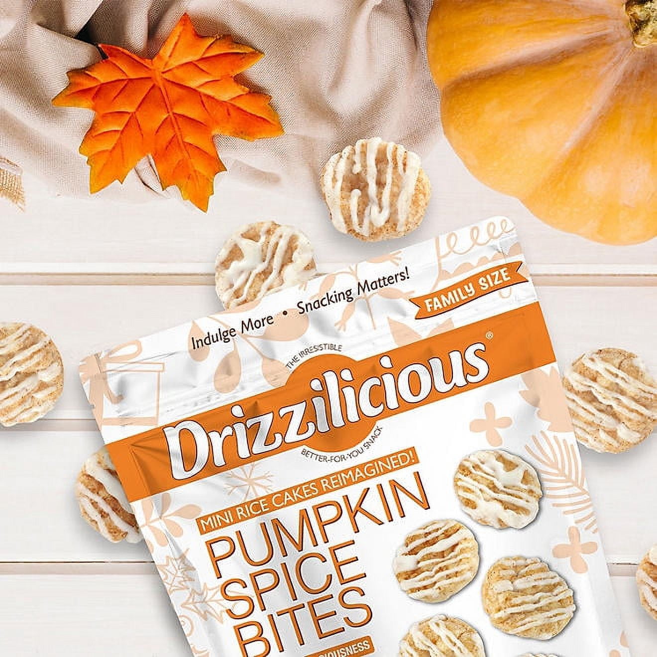 Drizzilicious Pumpkin Spice Mini Rice Cakes