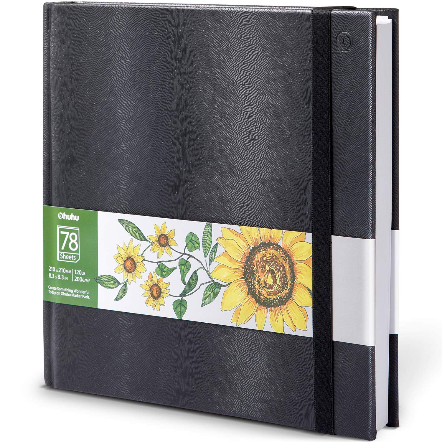 8.3"×8.3"/210 x 210mm Ohuhu Marker Pads Art Sketchbook Portable Square Size... 