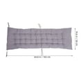 thumbnail image 2 of WRITWAA Coussin de Lit de Jour Gris en Coton Support de Siège pour Porche 1 Ensemble, 2 of 8