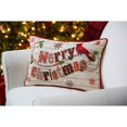 thumbnail image 2 of Evergreen Merry Christmas Cardinal Lumbar Pillow, 2 of 2