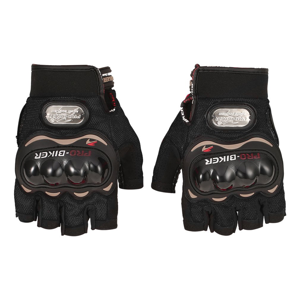 Motorcycle Gloves Bike Motorbike Motocross Pro Biker Half Finger Gloves Men
