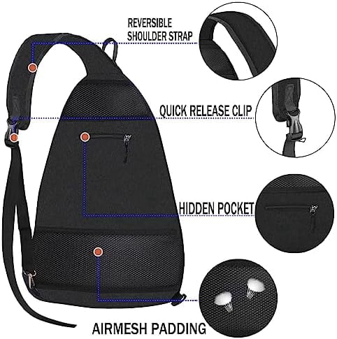 Pickleball Bag - Pickleball Bags for Women Men - Pickleball Backpack - Travel Pickleball Paddle Case, Pickle Ball Bag for Pickleball Paddle Tennis Racket, Protable Pickleball Sling Bag