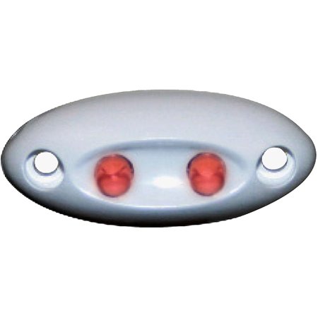 SeaSense 1-3/4  Surface Mount 2 LED Angled Courtesy Light  Red