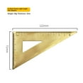 thumbnail image 2 of 1 Pc Brass Ruler Retro Triangle Ruler Protractor Measure Tools Cartography Ruler For Woodworking Carpentry Hand Tools, 2 of 2