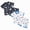 c03-F, variant on Boys Smocked Outfit 2T Toddler Baby Girl Summer Ensemble Paisley Print Short Sleeve Top and Elastic Ponte Shorts