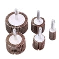 thumbnail image 1 of TEHAUX 10Pcs Rotary Tool Sanding Paper Grinding Tool Brown for Living Room Use, 1 of 7