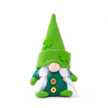 Set of 2 St.Patrick's Day Gnome Tomte Handmade Irish Leprechaun Nisse