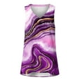 thumbnail image 6 of Summer Saving Wycnly Womens Tank Tops Comfy Lightweight Classic Tunic Vest Tee Tops Summer Fashion Marbled Print V-Neck Sleeveless Shirts Blouse Purple m, 6 of 6