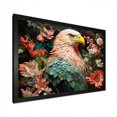 thumbnail image 2 of Designart "Eagle Portrait Pink and Vibrant" Animals Framed Wall Art Decor - Modern Farmhouse Pink Eagle Living Room Framed Canvas Art, 2 of 6