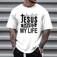 thumbnail image 1 of T-shirts pour Hommes Manfinity LEGND Slogan Graphique Décontracté T-Shirt à Manches Courtes pour Usage Quotidien, 1 of 3