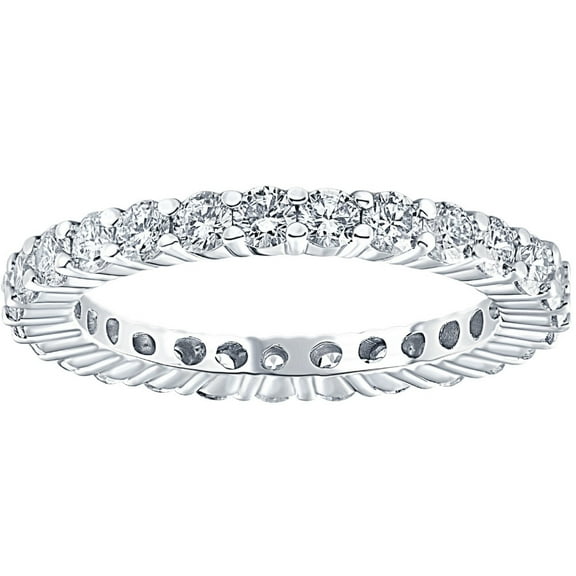 Pompeii Round Brilliant Cut 1.00 ctw Diamond Platinum Eternity Band (G/H,SI1-SI2)