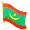 thumbnail image 2 of Box of 12 Mauritania Single Flag Lapel Pins, Mauritania Single Flag Pin Badges, 2 of 4