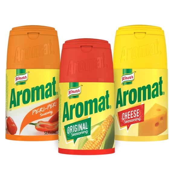 Seasoning Variety Pack Bundle, Includes Original Seasoning, Cheese & Peri-Peri, Explore South African Food Flavors, Convenient Shaker, (Pack of 3)