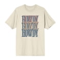 thumbnail image 4 of Western Howdy Repeat Text Men's Natural Crew Neck Short Sleeve Tee-XL, 4 of 7