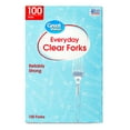 thumbnail image 6 of Great Value Everyday Clear Forks, 100 Count, 6 of 8