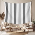 thumbnail image 2 of Grey Striped Tapestry for Bedroom Wall Hanging Tapestry, Minimalist Farmhouse Stripe Ceiling Backdrop Tapestries Poster Blanket Wall Decor for Teens Room Living Room Dorm 59" x 79", 2 of 8