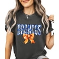 thumbnail image 7 of Broncos Orange Floral Bow Shirt for Women & Teens Trendy Team Spirit Sports Fan Graphic Tee Pepper Shirt Adult Medium, 7 of 7