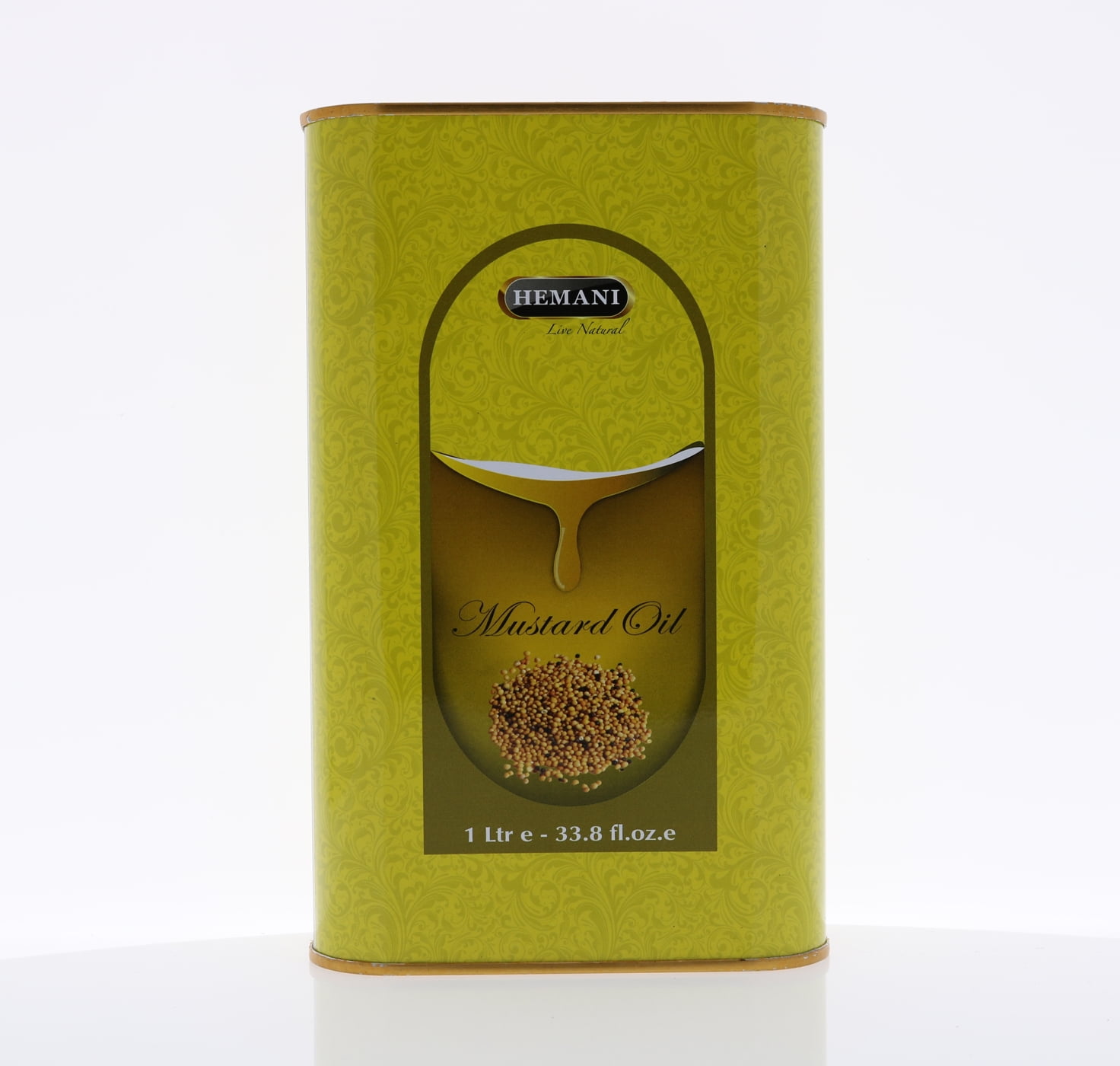 HEMANI Mustard Oil 1000mL Natural 100 COLD PRESSED Oil 1 Liter