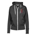 thumbnail image 2 of Women's Levelwear Black Chicago Cubs Cooperstown Collection Gardinia Full-Zip Hoodie, 2 of 3