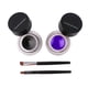 thumbnail image 1 of Juego de delineador de ojos en gel 2 en 1, color negro y marrón, delineador de ojos colorido, impermeable, mate, a prueba de manchas, 2 brochas de maquillaje para ojos incluidas, kit de regalo de, 1 of 5