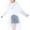 1 Pcs; White, variant on Children Rain Ponchos Thicker Reusable Raincoat Rain Poncho Jacket Slicker for Boys and Girls [Yellow & Blue,2 Pcs]