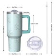 thumbnail image 2 of Xmas Holiday Elk 40oz Coffee Cup Stainless Steel with Handle and Straw, Leak Proof Insulated Christmas Tumbler, Gift Travel Mug for Women, 2 of 4