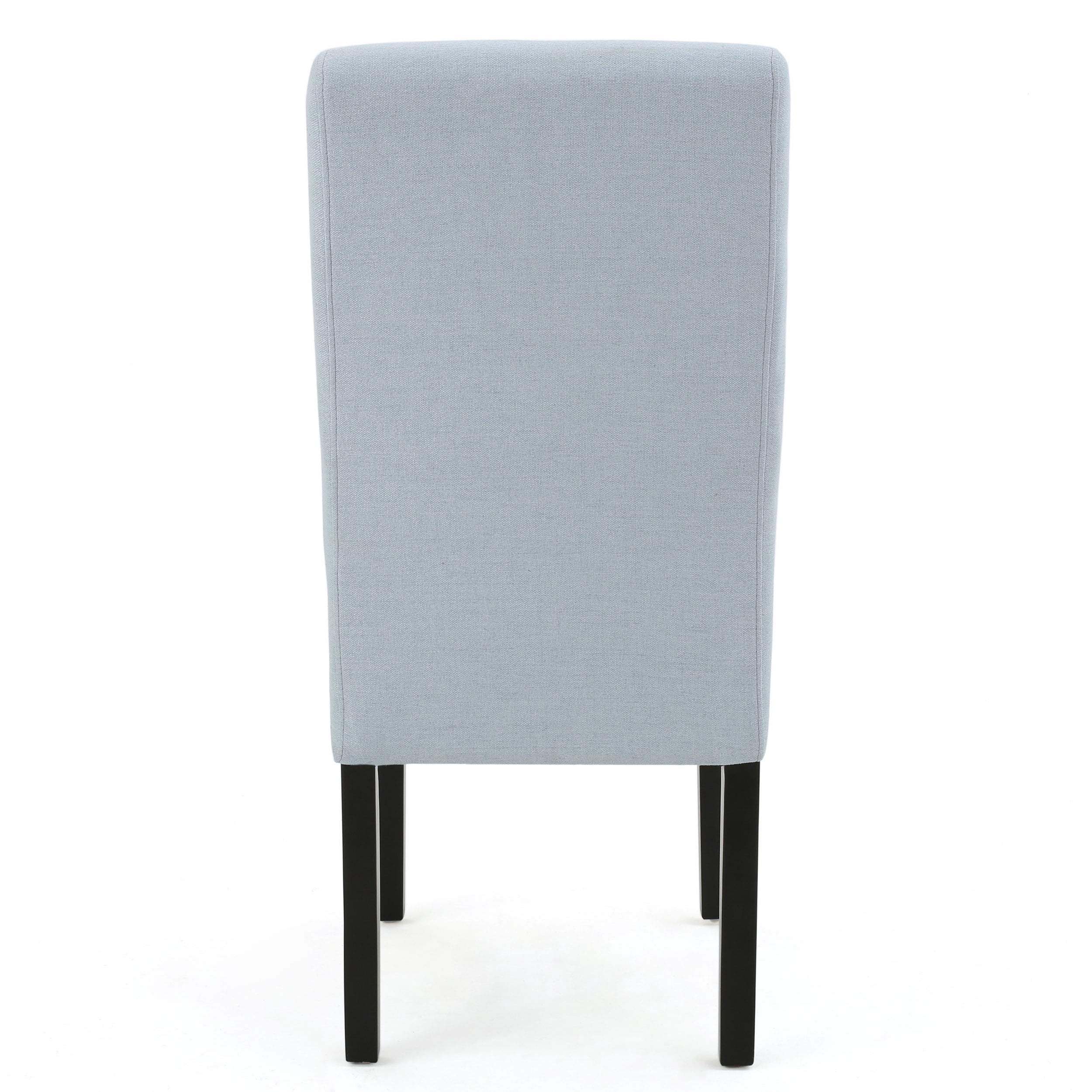 Noble House Nico Indoor Contemporary Fabric Dining Chairs, Set of 2, Light Sky