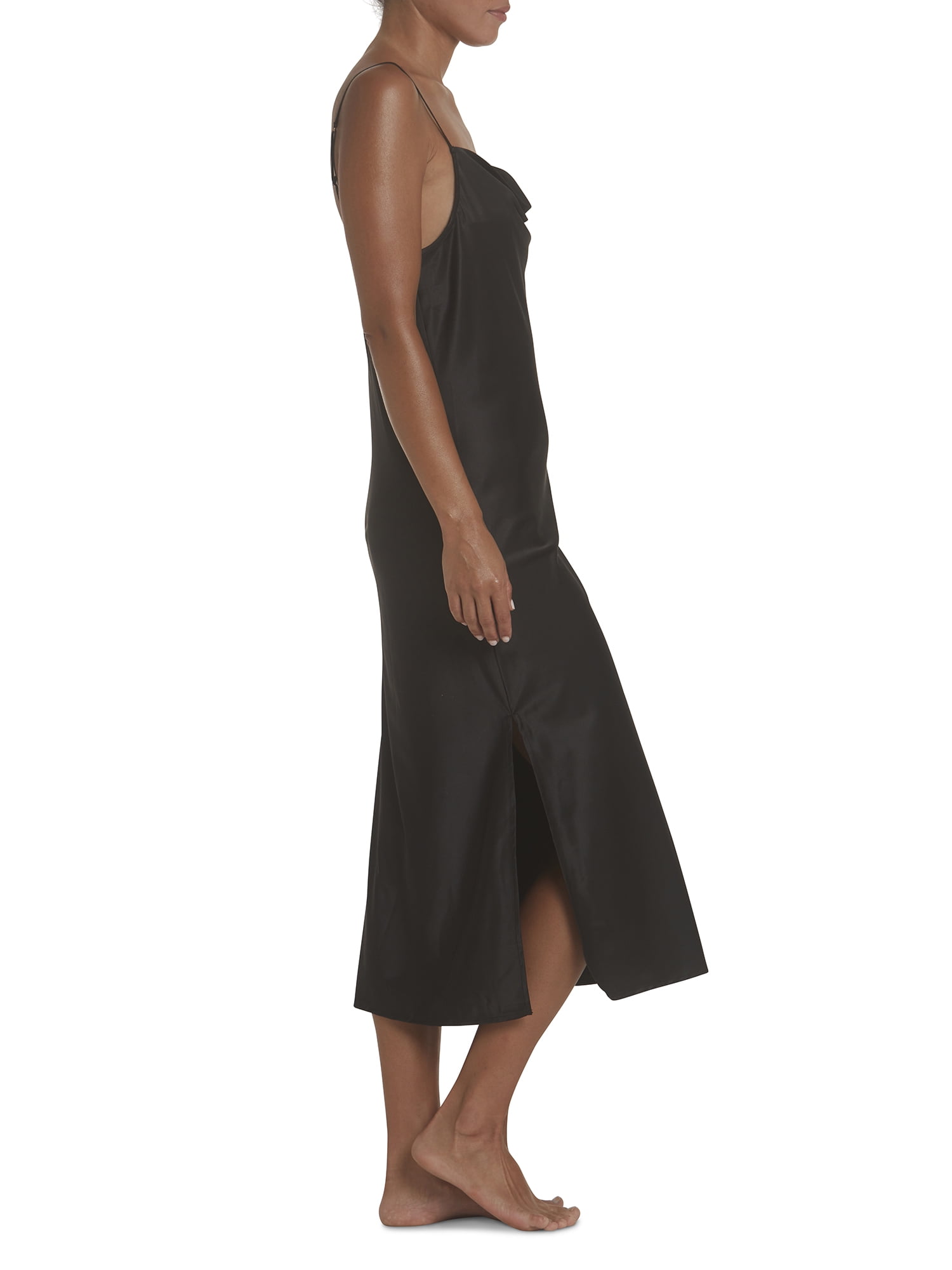 Secret Treasures Women's Satin Midi Slip Dress