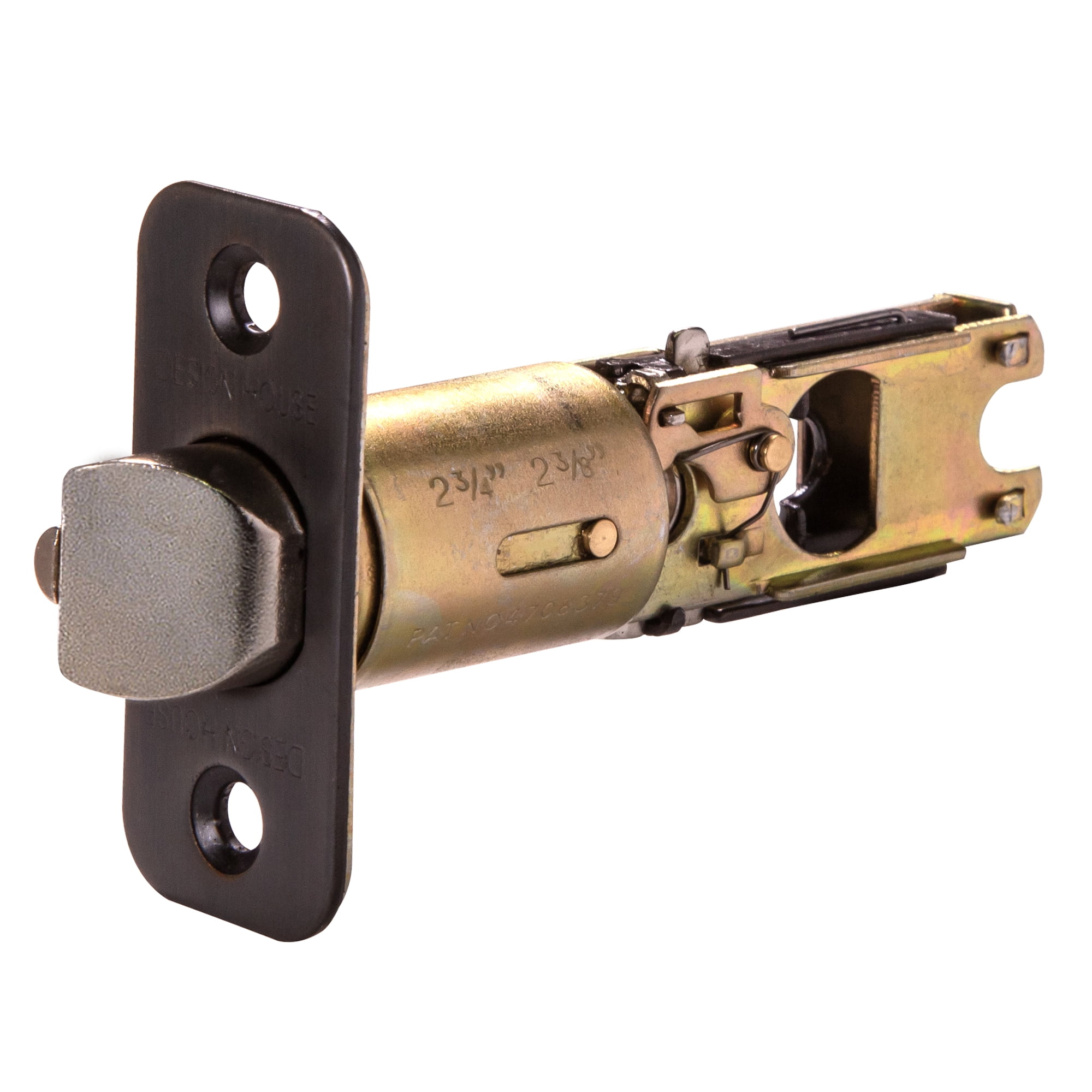 Design House 790527 2-Way Adjustable Entry Round Corner Latch, Oil Rubbed Bronze, 2 Pack