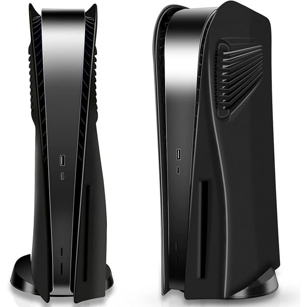 Cubiertas mejoradas para la consola PS5 Disc Edition: placa frontal resistente a los golpes con rejillas de ventilación, protección antiarañazos y elegante carcasa de ABS para PlayStation 5
