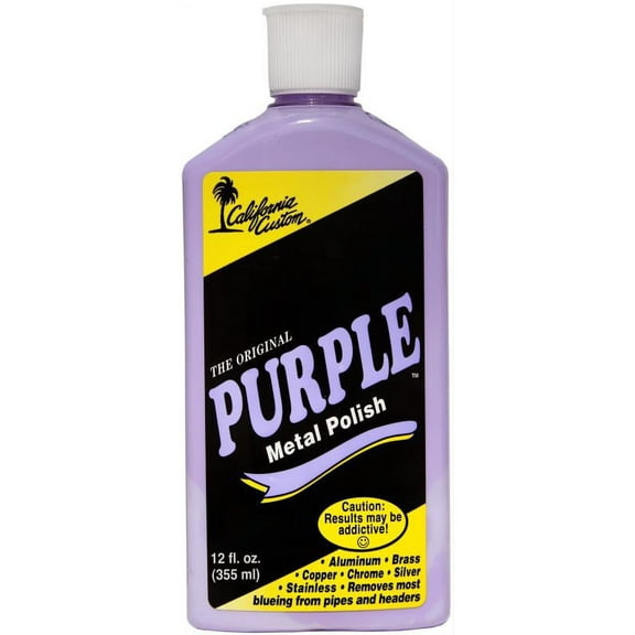 California Custom PMP12 Purple Metal Polish, 12 oz.