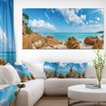 thumbnail image 1 of Rocky Seychelles Island Panorama - Oversized Beach Canvas Artwork, 1 of 1
