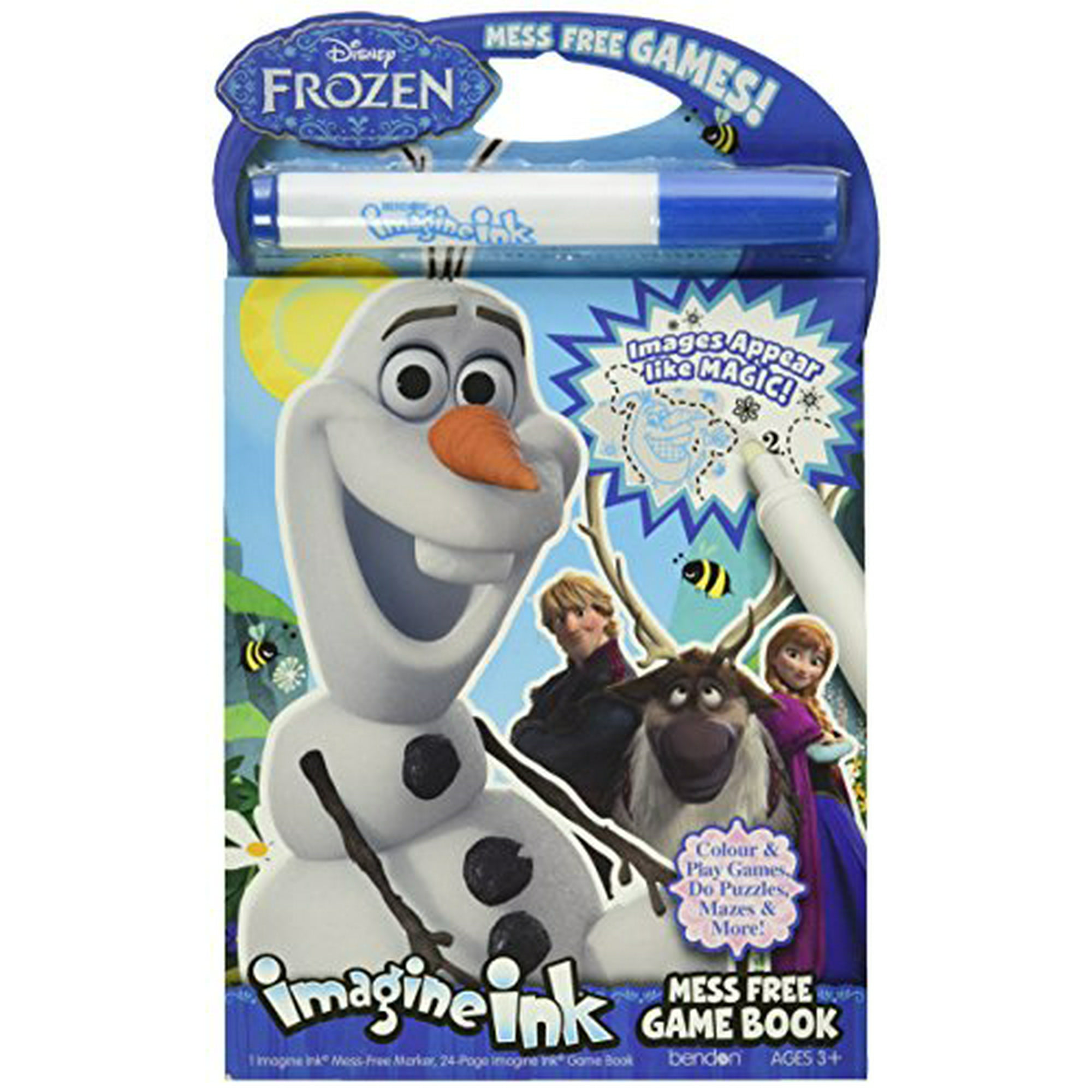 Bendon Publishing Disney Frozen Imagine Ink Mess Free Game Book ...