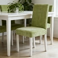 thumbnail image 6 of Taotanxi Velvet Dining Chair Covers Stretch Chair Covers for Dining Room Chair Protectors Covers Dining, Soft Thick Solid Velvet Fabric Washable, Green, 6 of 7