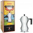 thumbnail image 2 of Alessi MDL02/3 B "Pulcina" Stove Top Espresso Coffee Maker in Aluminum Casting Handle And Knob in Pa, Black, 2 of 4