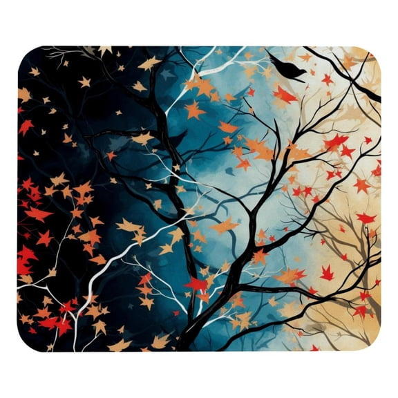 Tree Computer Mouse Pad,Rubber Mouse Mat for Gaming, Office, Laptop, PC, Women