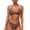 Leopard and Pearl Chain, variant on Women's 2-Piece Leopard Print Bikini Set with Pearl Chain Accents, Sizes S-XL
