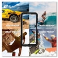 thumbnail image 6 of Nalacover Clear Case for Samsung Galaxy A23 5G, Hybrid PC + TPU Heavy Duty Waterproof Tempered Glass Screen Protector Dustproof Shockproof Non-Slip Cover for Samsung Galaxy A23 5G, Black, 6 of 11