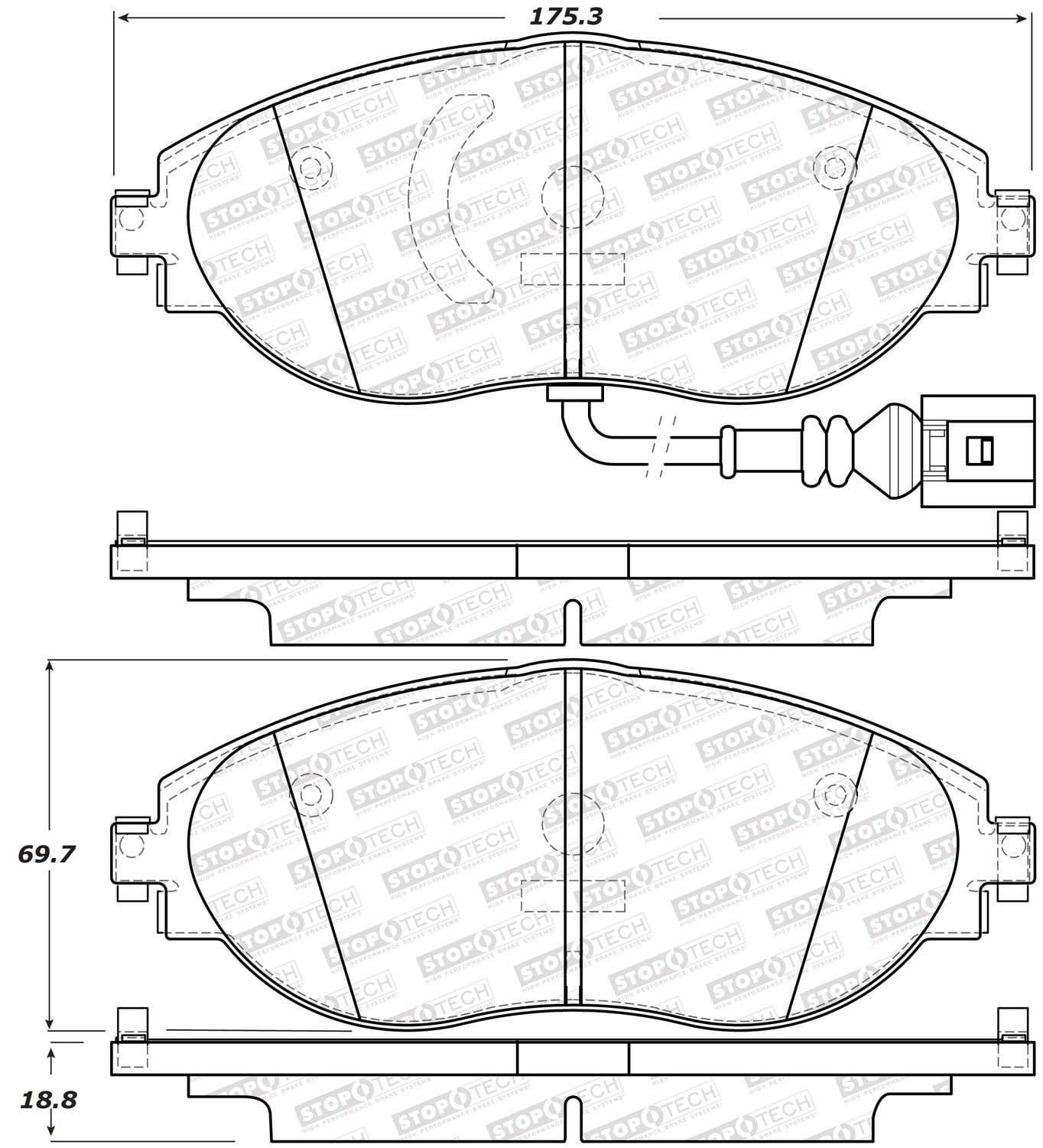 Max Performance Ceramic Brake Pads F+R 08 Fits Subaru Impreza WRX NONE STI Max Performance Ceramic Brake Pads F+R 08 Fits Subaru Impreza WRX NONE STI