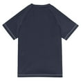 thumbnail image 6 of FORMRS Boys Rash Guard Short Sleeves Swim Shirt Quick Dry UPF 50+ Sun Protection, Sizes 3-12T, Red Geometric, 6 of 6