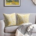 thumbnail image 3 of Sage Green Floral Pillow Covers 18x18 Set of 2 Spring Flower Vintage Chinoiserie Cream Decorative Throw Pillows Outdoor Country Farmhouse Pillowcases Square Cushion Case Decor for Home Sofa Couch Bed, 3 of 6