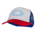 thumbnail image 2 of Cloud Nine Heat Transfer Foam Panel Mesh Snapback - White Royal OSFM, 2 of 5