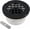 Matte Black, variant on Brushed No Caulk Shower Drain, PVC Compression Shower Floor Drain with 4-1/4" Stainless Steel Round Grid Strainer Cover, Brushed Nickel