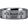 thumbnail image 2 of Isaiah 41:10 Tungsten Carbide Ring, 2 of 11