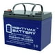 12V 35AH GEL de Remplacement Battery compatible avec Minn Kota Sevylor Marine – image 1 sur 6