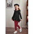 thumbnail image 3 of Arshiner Toddler Girl Christmas Outfit Long Sleeve Top and Legging Clothing Sets Kids Clothes Girl 5-6t, 3 of 6