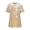 thumbnail image 4 of SDNall Womens Round Neck Fashionable Casual Short Sleeved Spring/summer Top, 4 of 9