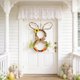 thumbnail image 5 of CaiYueKe Easter Bunny Wreath Spring Door Hanging Decoration Floral Vine Home Decor Indoor Outdoor Holiday Party Front Door Wall Fireplace Rustic Farmhouse, 5 of 7